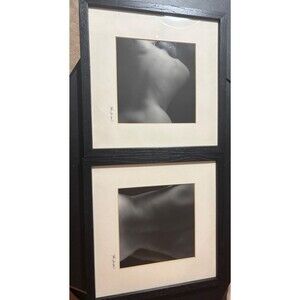SET OF 2 WOMEN'S NUDE BACK Jan Gordon BLACK AND WHITE  Photographic Art